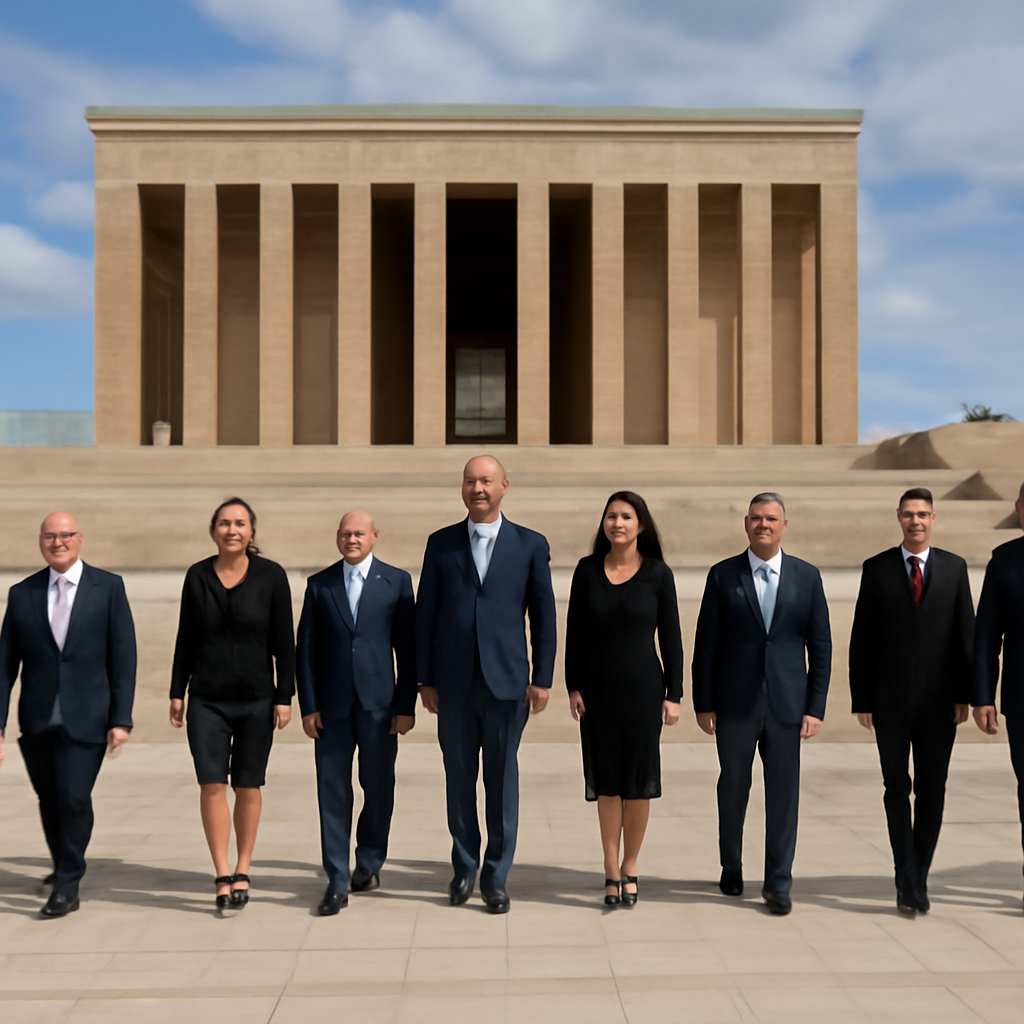 NATO Daimi Temsilcileri Anıtkabir'i Ziyaret Etti