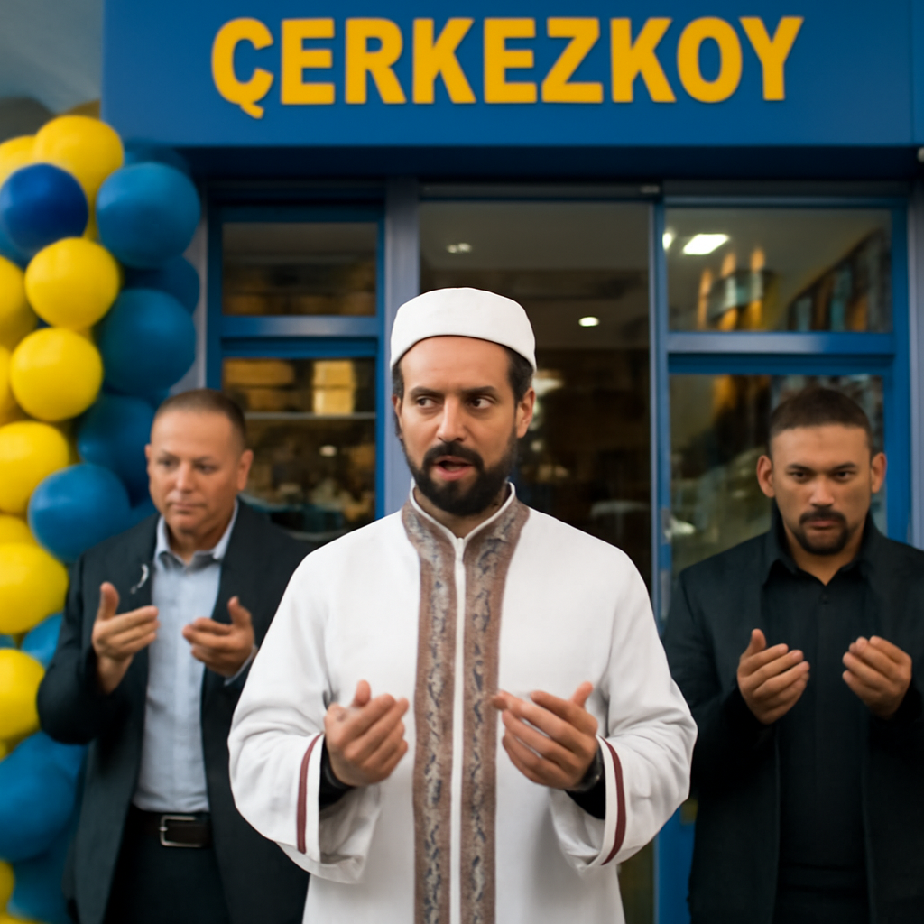 Çerkezköy'de Tekel Bayisi Açılışında Dua Okundu